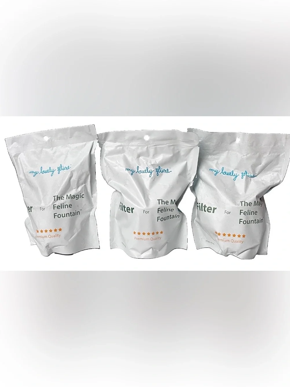 My Lovely Feline Magic Feline Fountain Replacement Water Filter Lot of 3